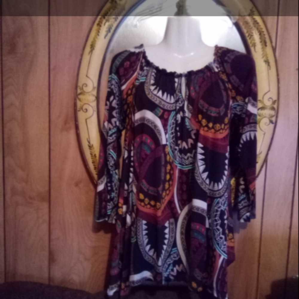 Yahada silky soft stretchy popover blouse